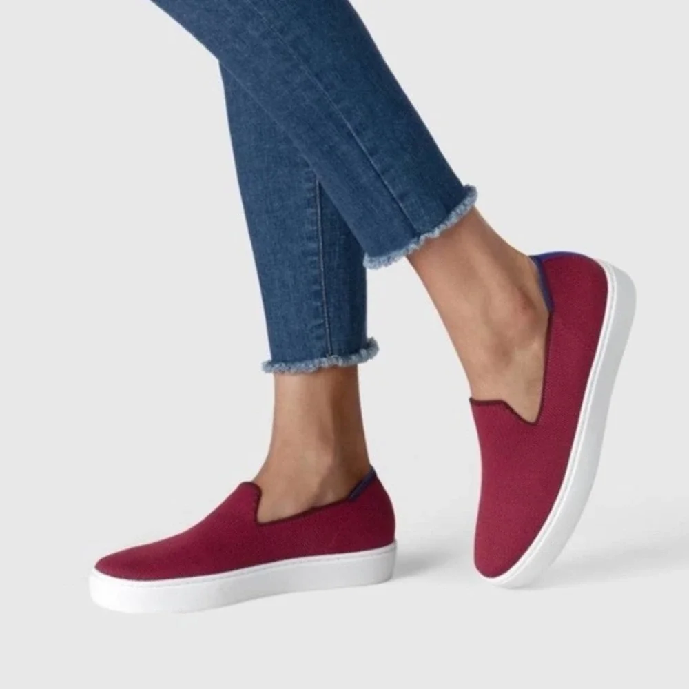 Rothy’s garnets woman’s size 8.5 slides on sneakers